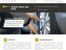 Tablet Screenshot of hsandsons.com